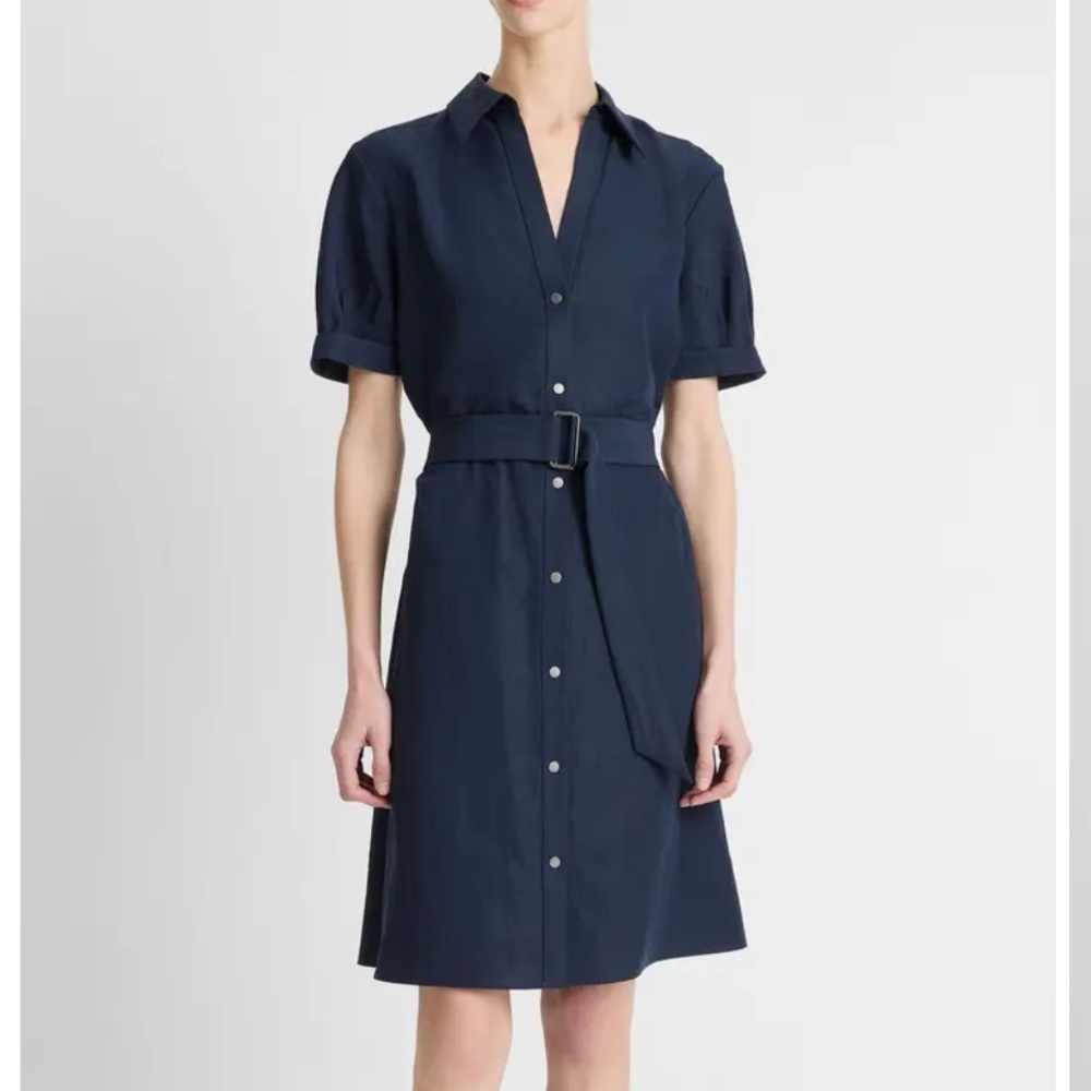 Belted Shirtdress
Vince coastal blue